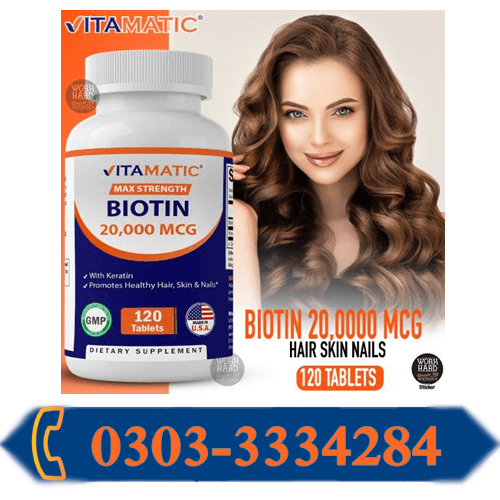 Vitamatic Biotin Max Strength 20000 mcg